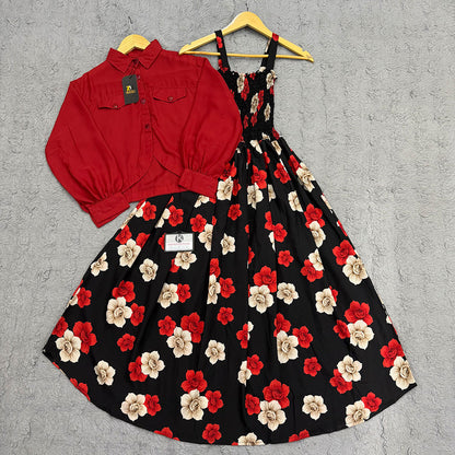 Floral Maxi Dress Set