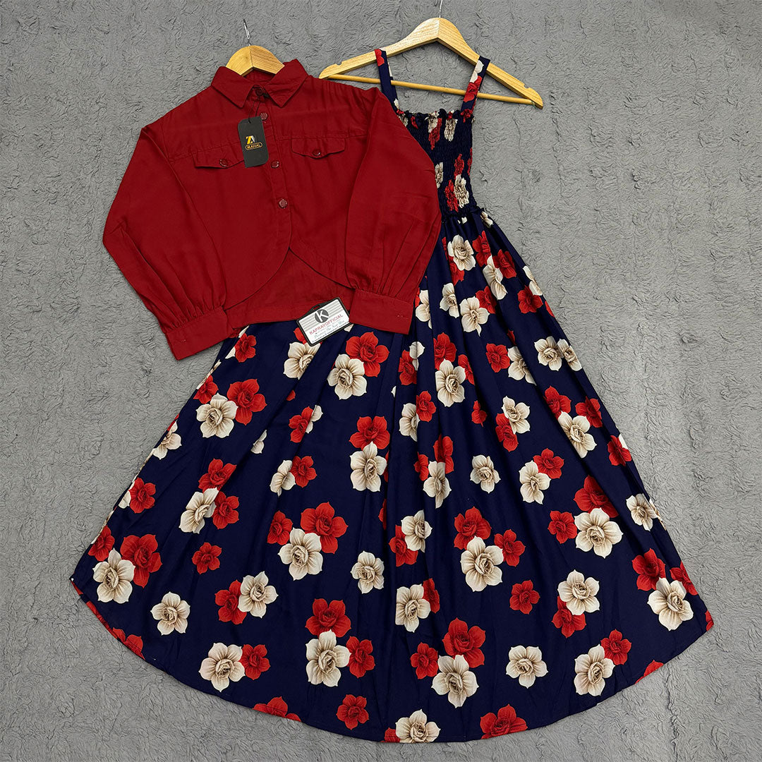 Floral Maxi Dress Set