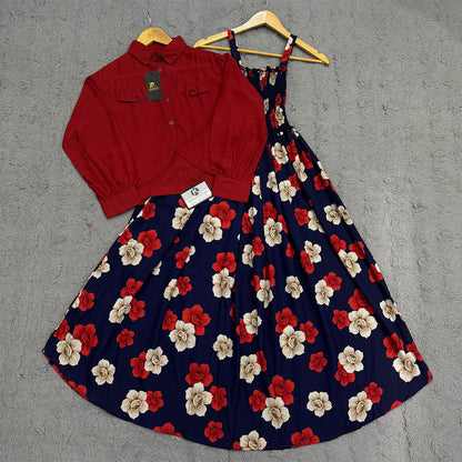 Floral Maxi Dress Set