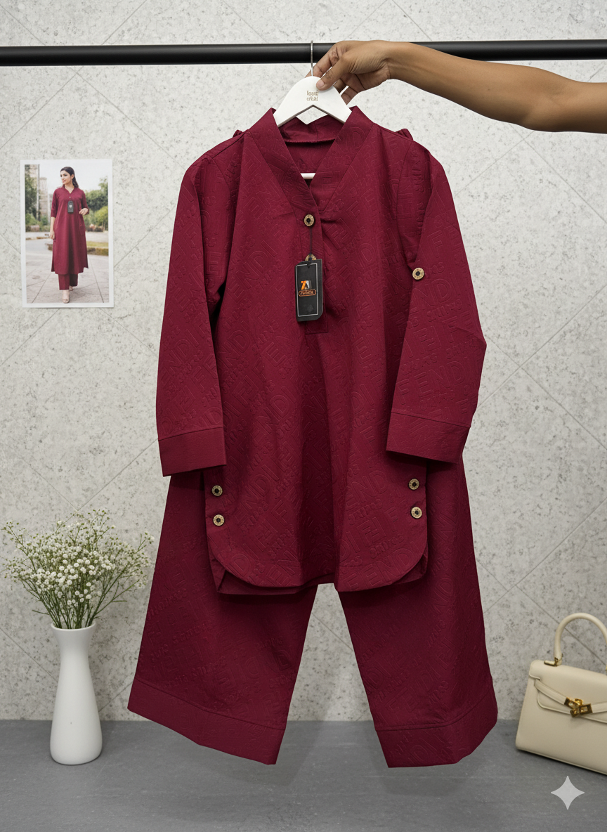 Luxe Embossed Co-ord Set