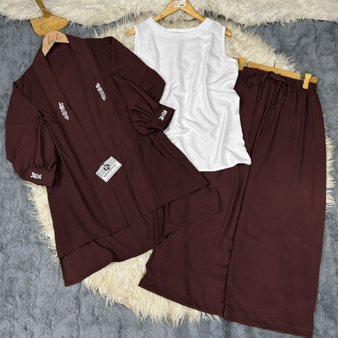 Elegant Shrug Flapper Set 3-Piece Suit