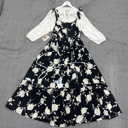 Blossom Grace – Adjustable Floral Dress