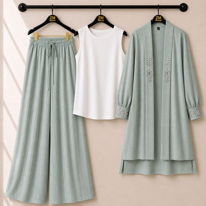 Haya Luxe Handwork Luxury 3Pc Co-ord