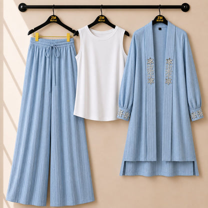 Haya Luxe Handwork Luxury 3Pc Co-ord