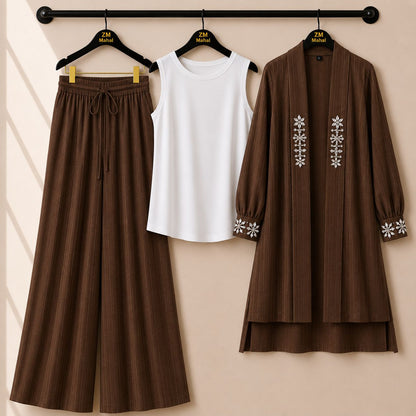 Haya Luxe Handwork Luxury 3Pc Co-ord