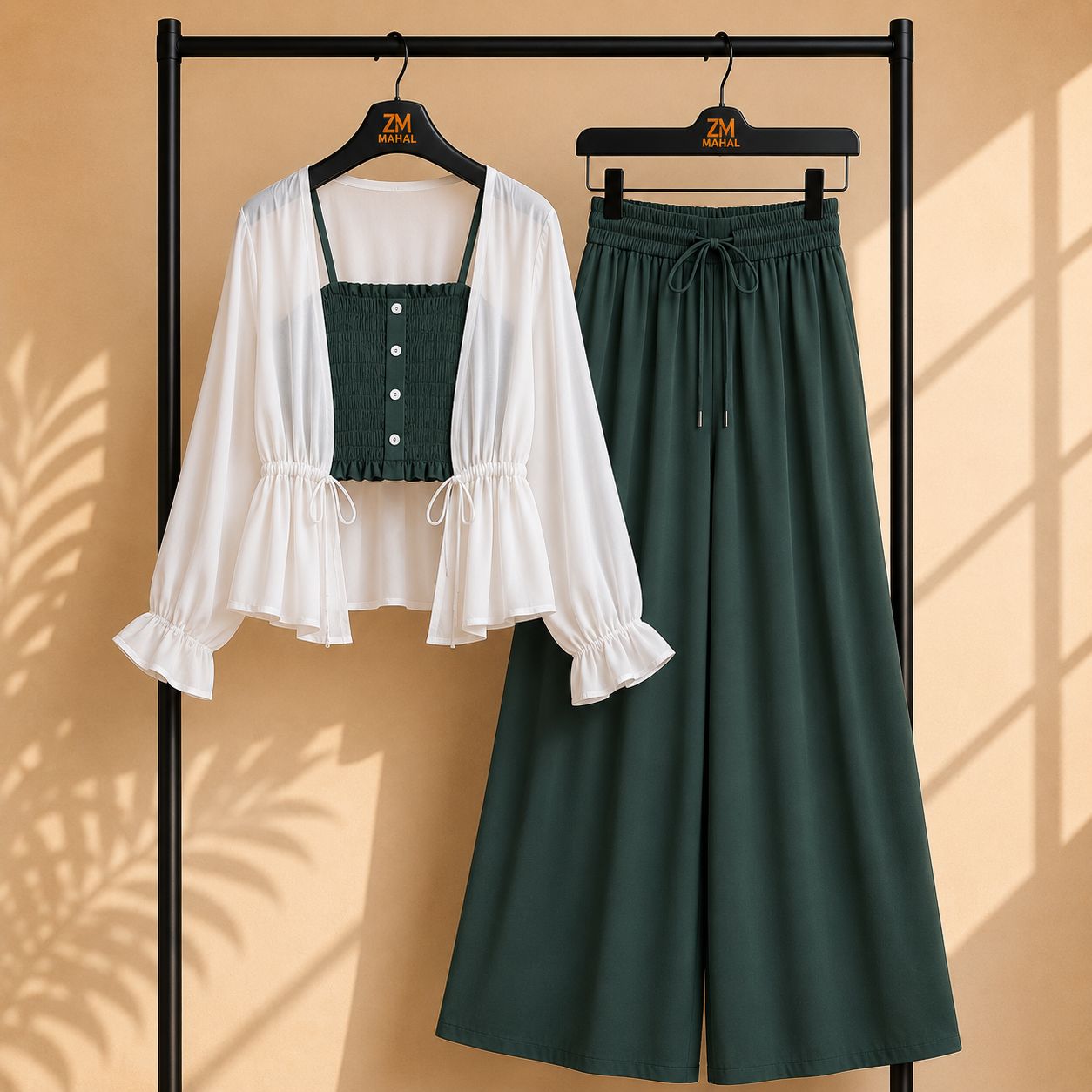 Zümra Sage Shrug 3-Piece