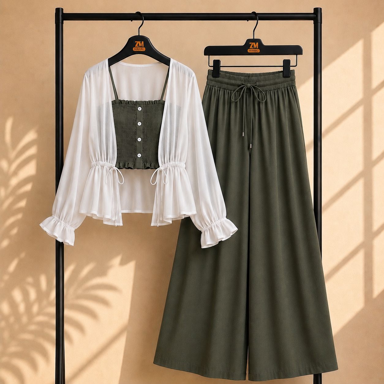 Zümra Sage Shrug 3-Piece