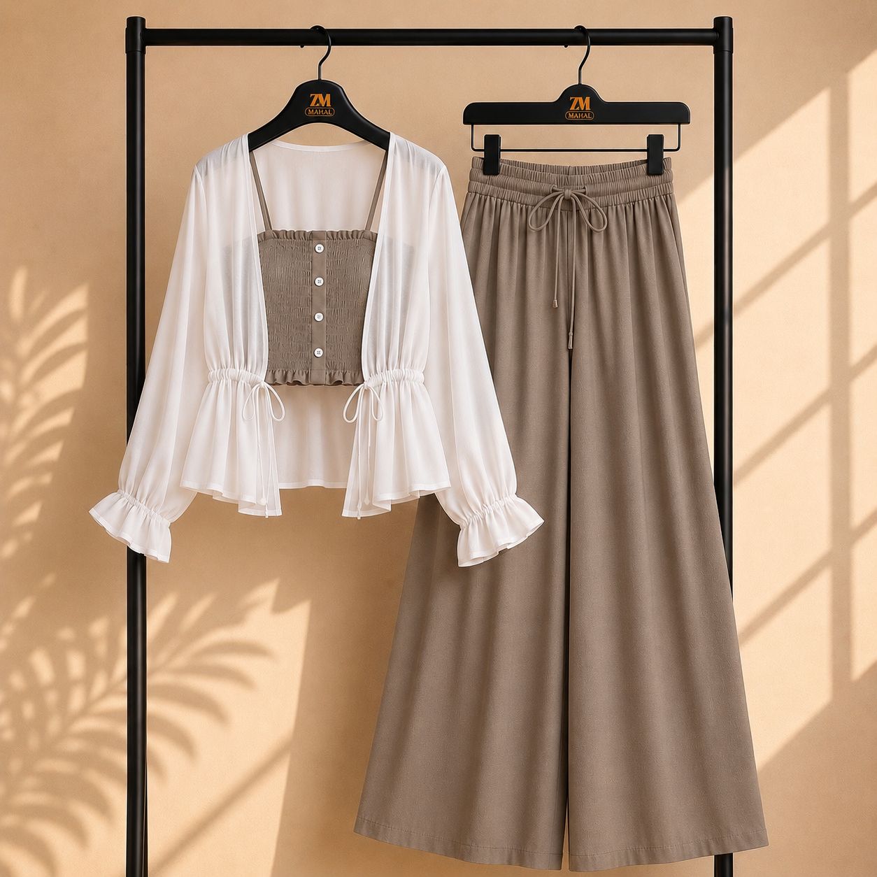 Zümra Sage Shrug 3-Piece