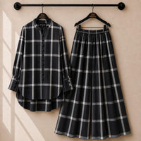 Black Grey Check
