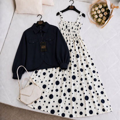 Mahal Bloom Jacket Maxi Set