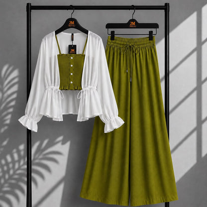 Zümra Sage Shrug 3-Piece