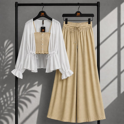 Zümra Sage Shrug 3-Piece