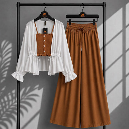 Zümra Sage Shrug 3-Piece