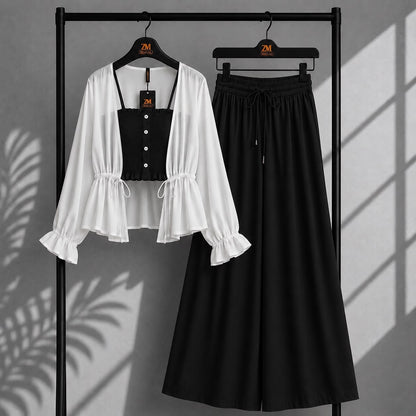 Zümra Sage Shrug 3-Piece