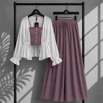 Zümra Sage Shrug 3-Piece
