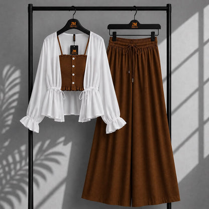 Zümra Sage Shrug 3-Piece