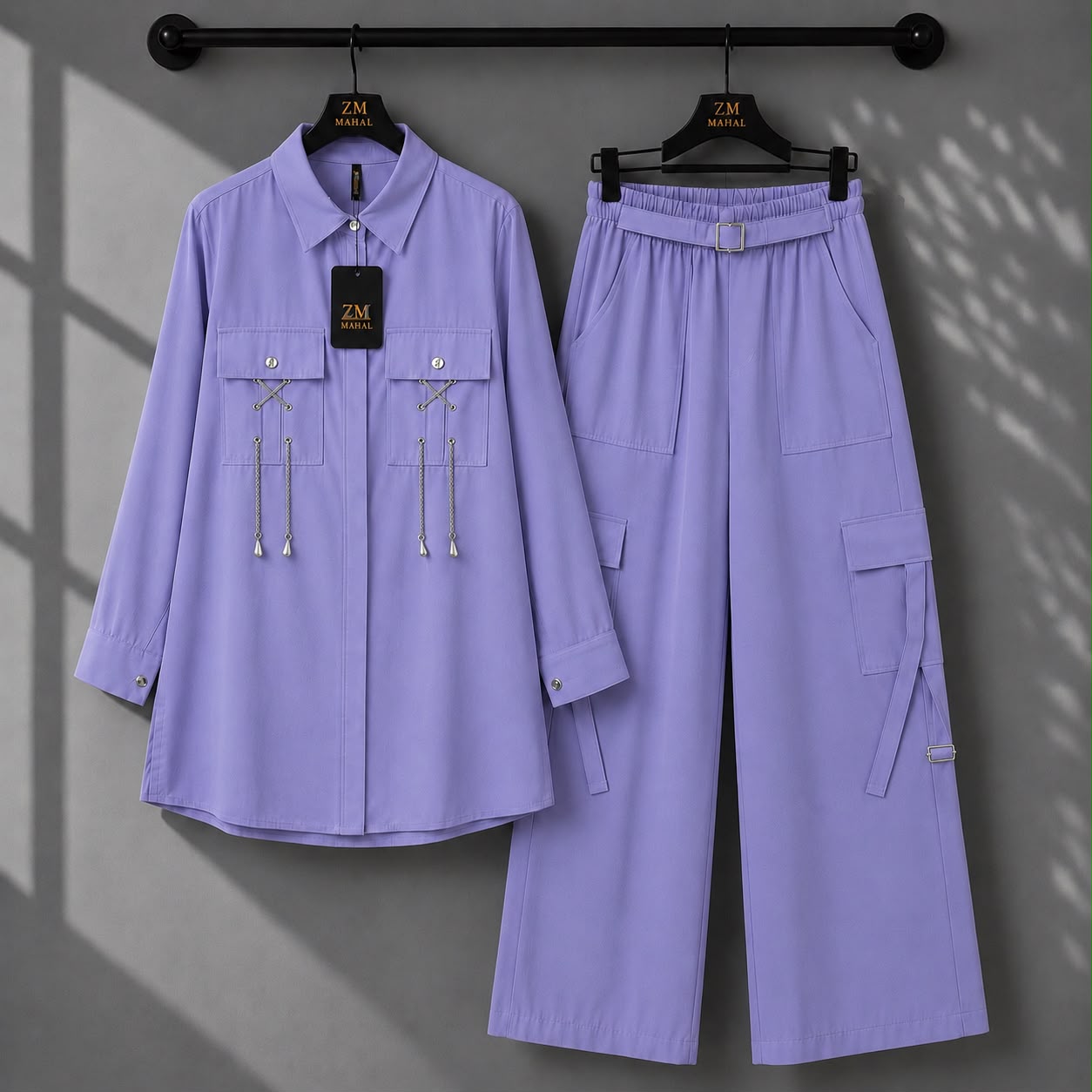 Rivaa Cargo 2-Piece Set – Lavender