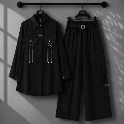 Rivaa Cargo 2-Piece Set – Black