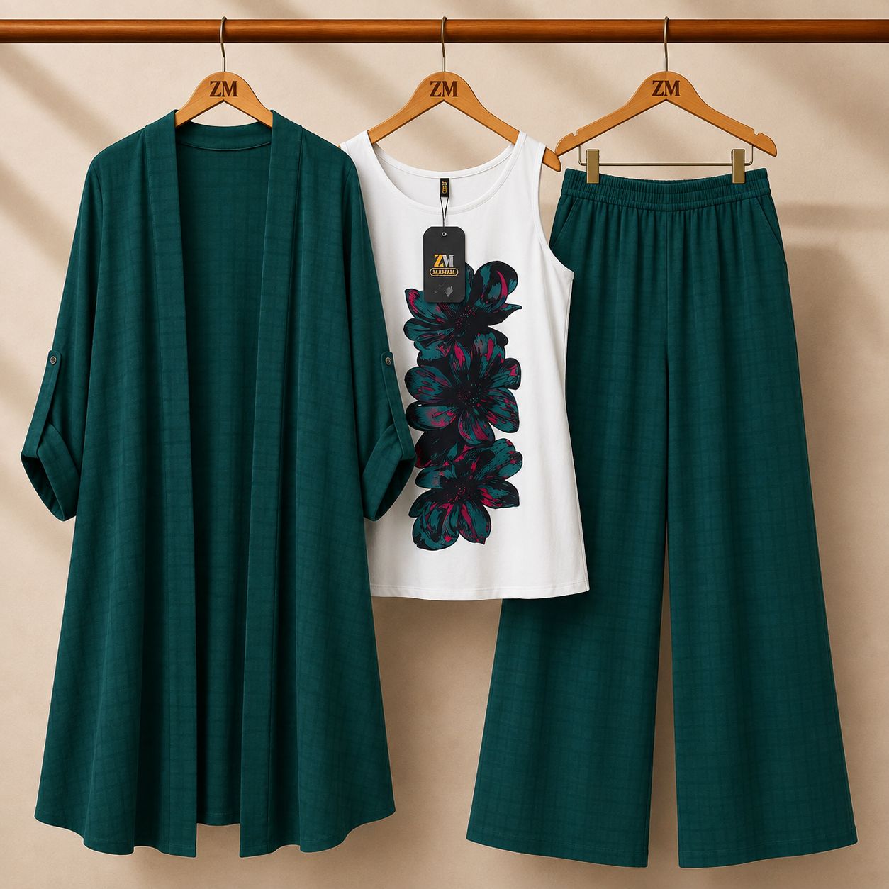 Premium Floral Versatile Three-Piece ZM-008