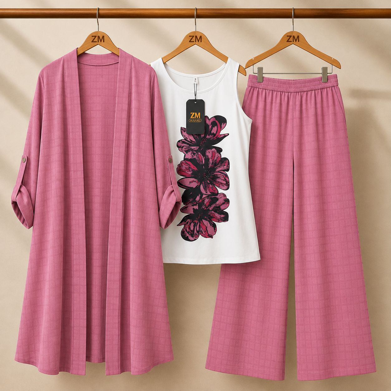 Premium Floral Versatile Three-Piece ZM-008