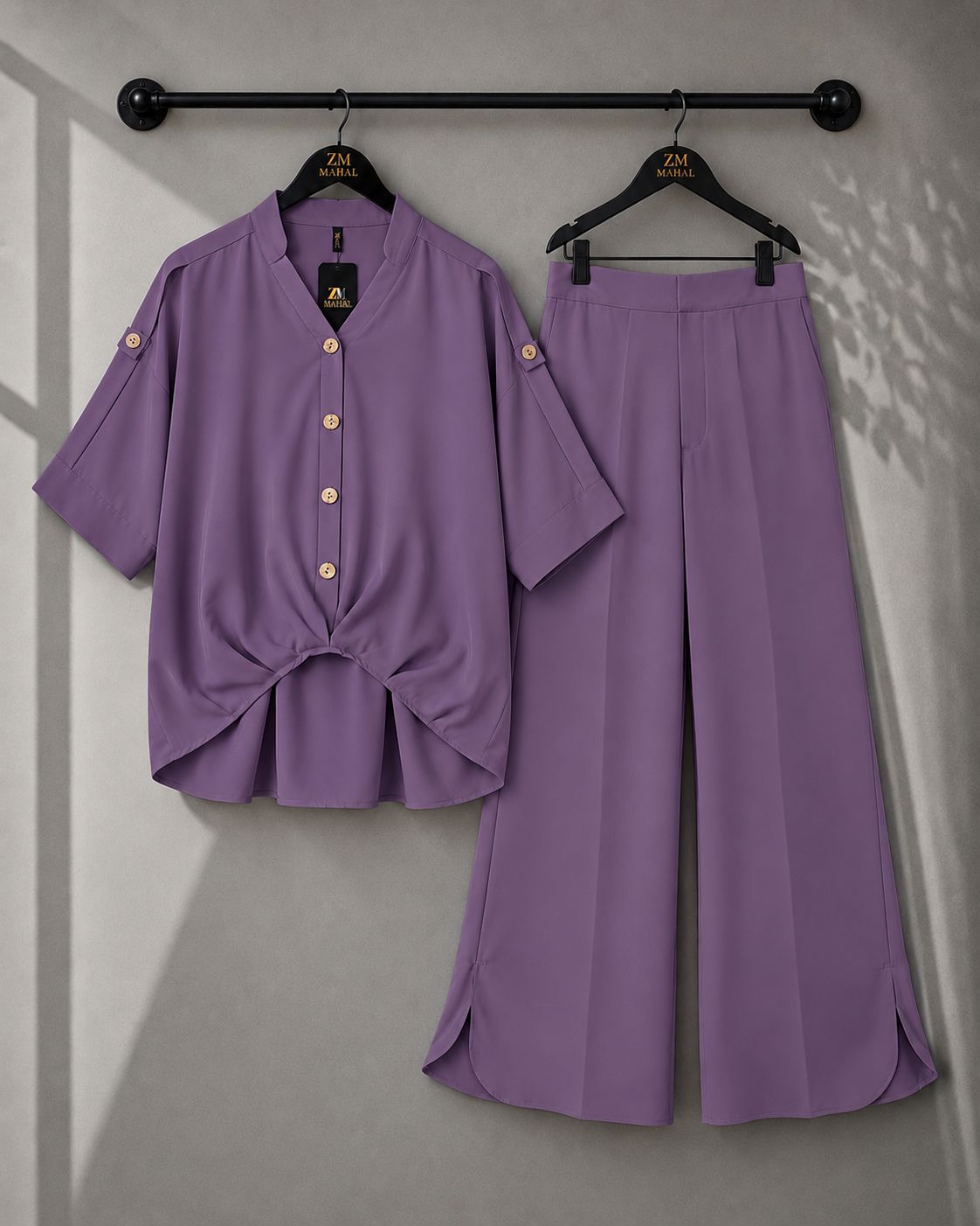 Zümrüt Shirt & Wide-Leg Trouser Co-Ord