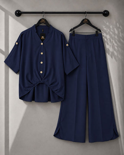 Zümrüt Shirt & Wide-Leg Trouser Co-Ord