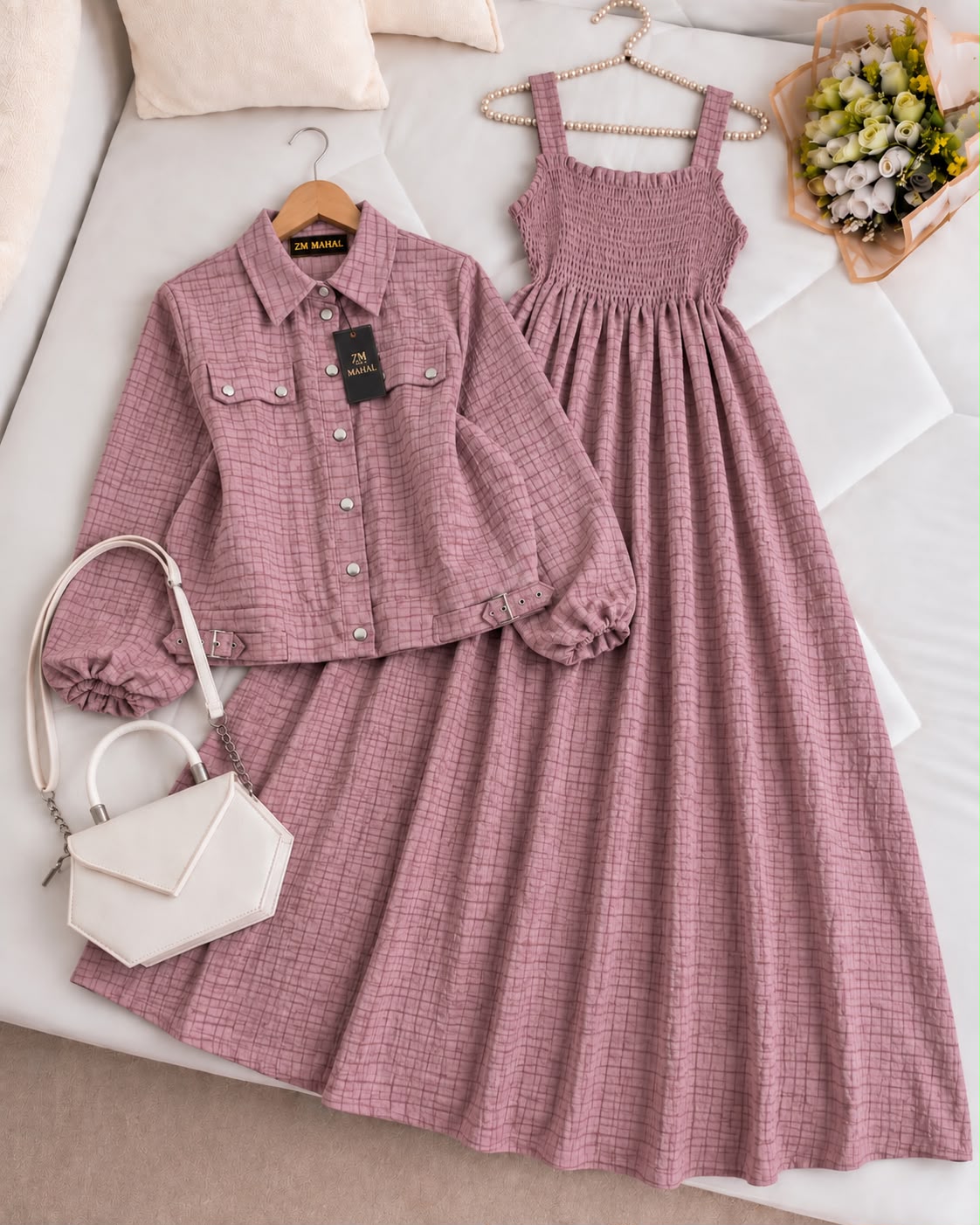 Modest Chic Button Jacket Maxi | ZM-007