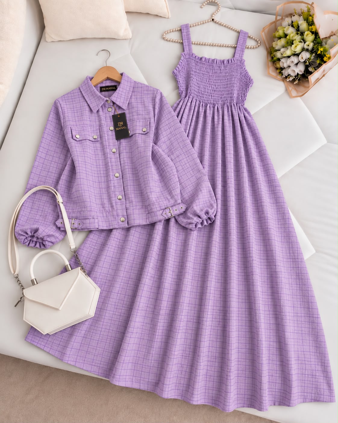 Modest Chic Button Jacket Maxi | ZM-007