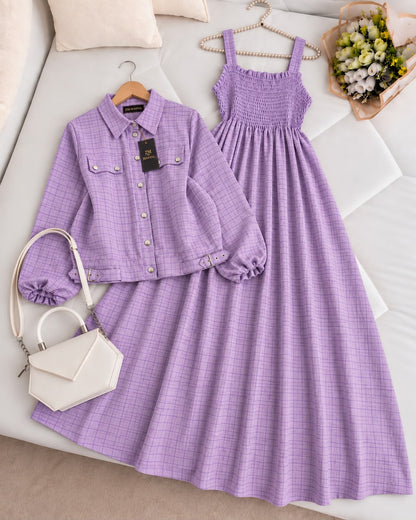 Modest Chic Button Jacket Maxi | ZM-007