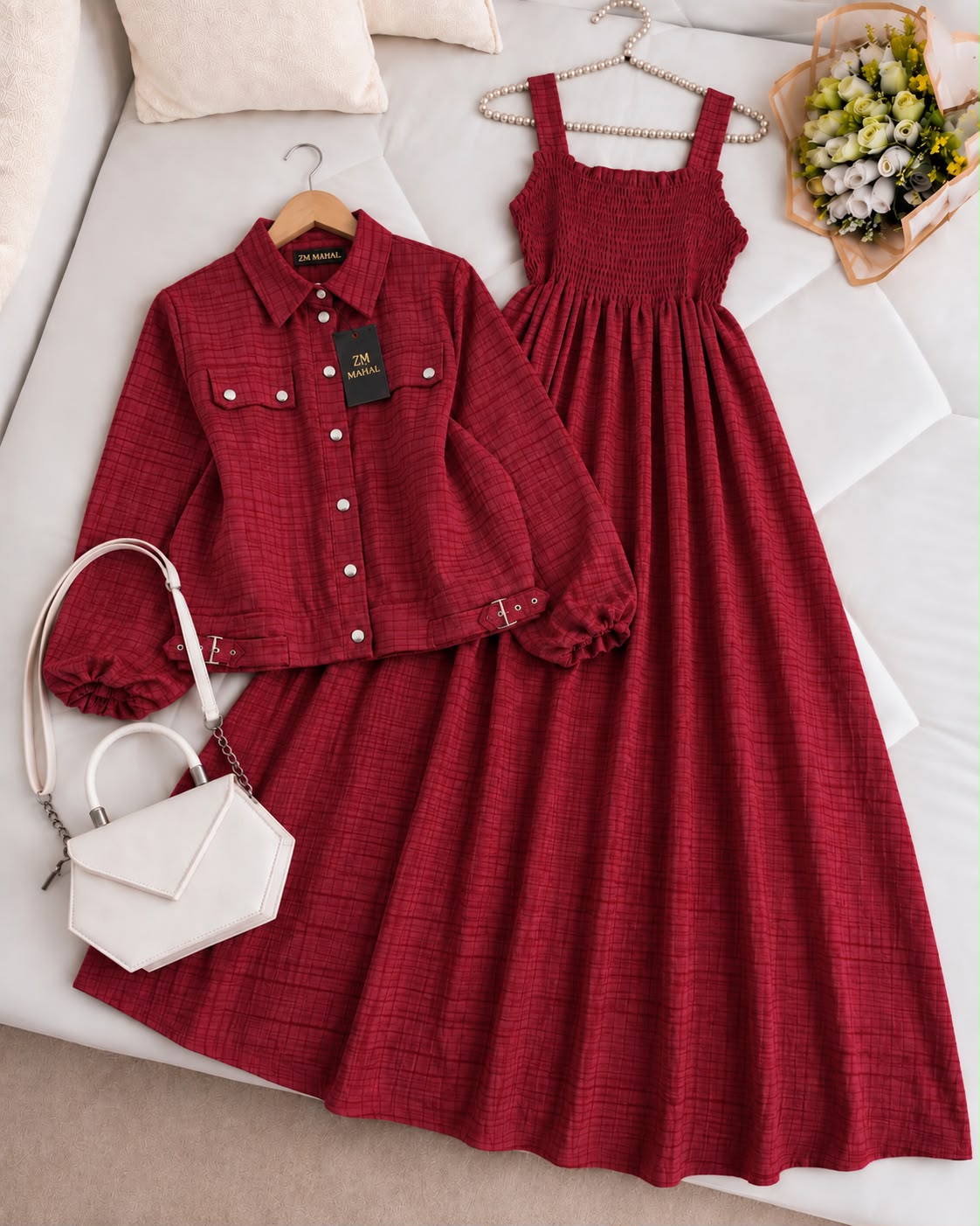 Modest Chic Button Jacket Maxi | ZM-007