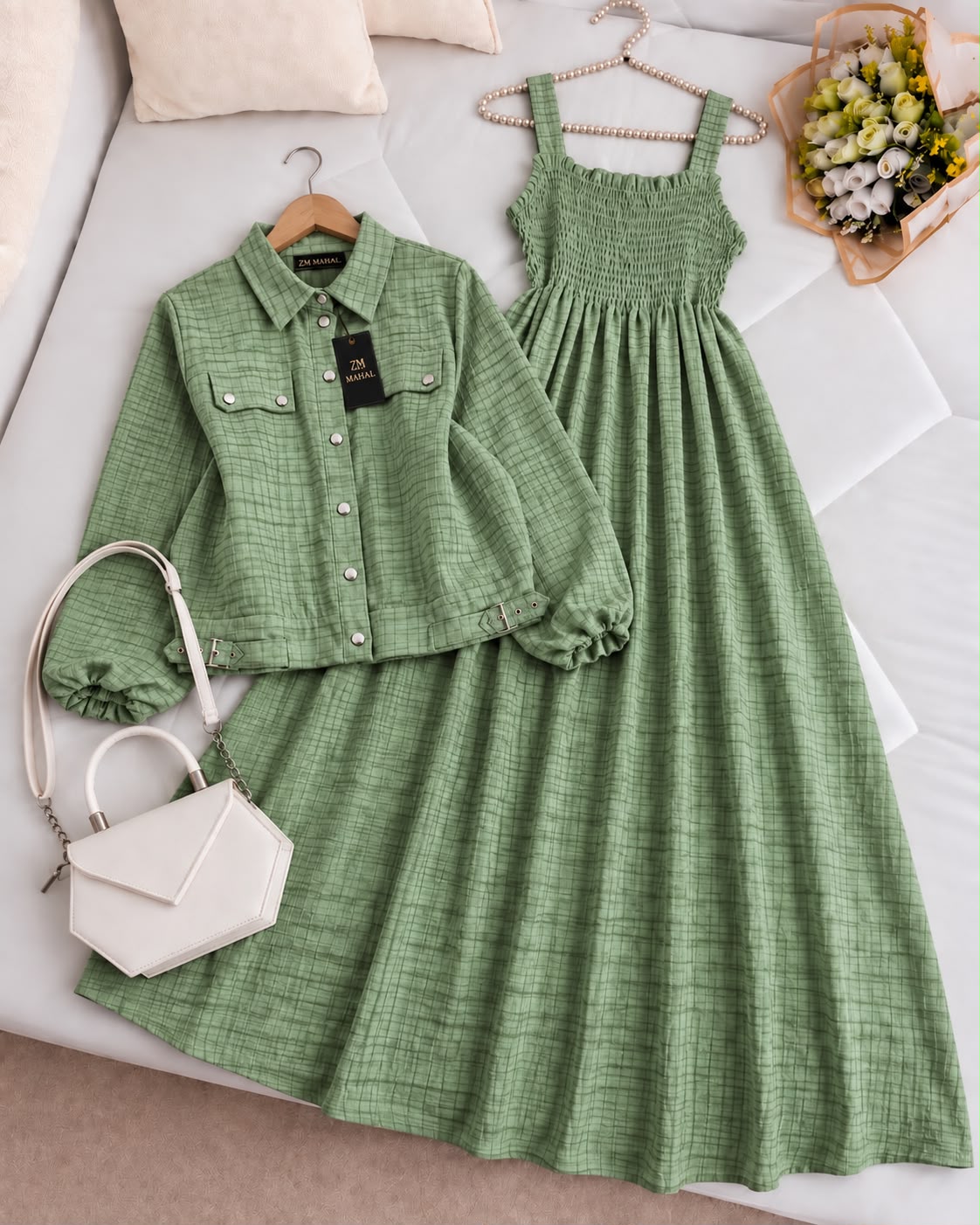 Modest Chic Button Jacket Maxi | ZM-007