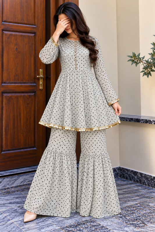 Black & White Polka Dot 2-Piece