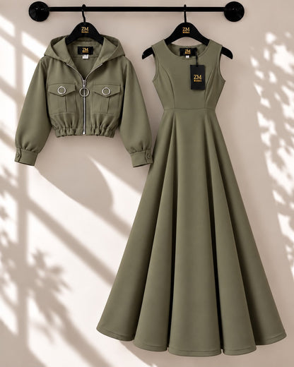 Zelya Turkish Frock & Coat Set