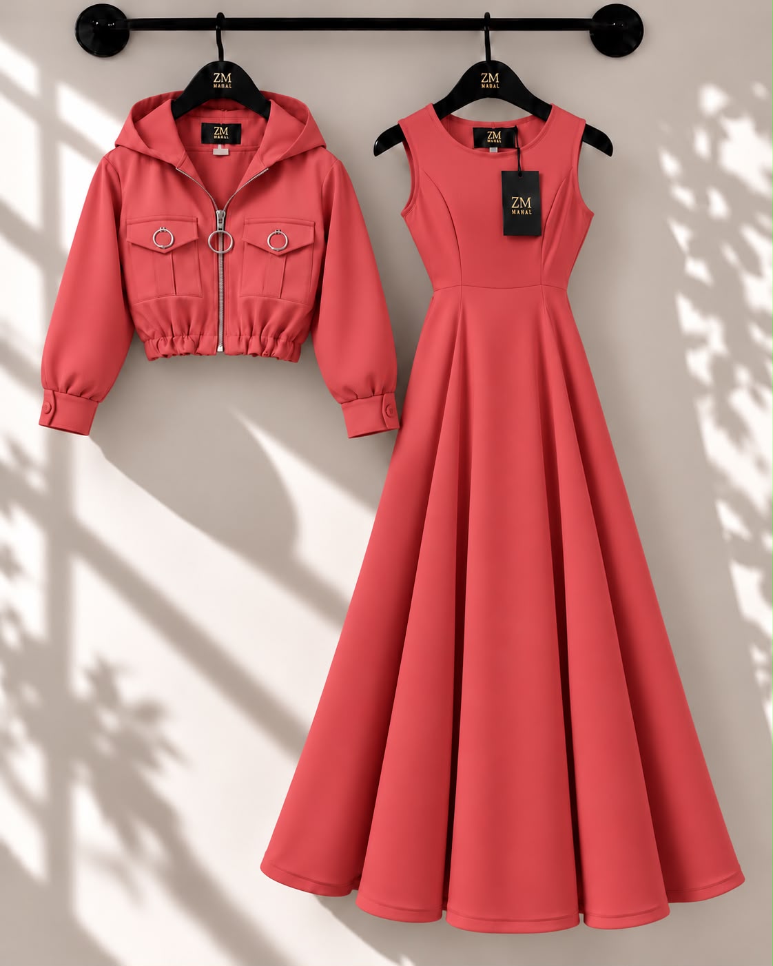 Zelya Turkish Frock & Coat Set