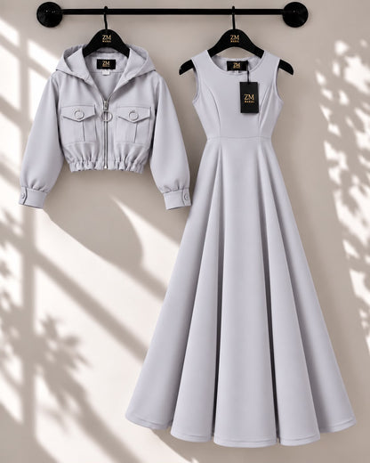 Zelya Turkish Frock & Coat Set