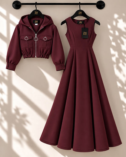 Zelya Turkish Frock & Coat Set