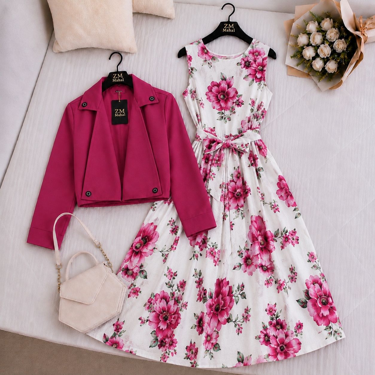 Luxe Bloom Jacket Maxi Set