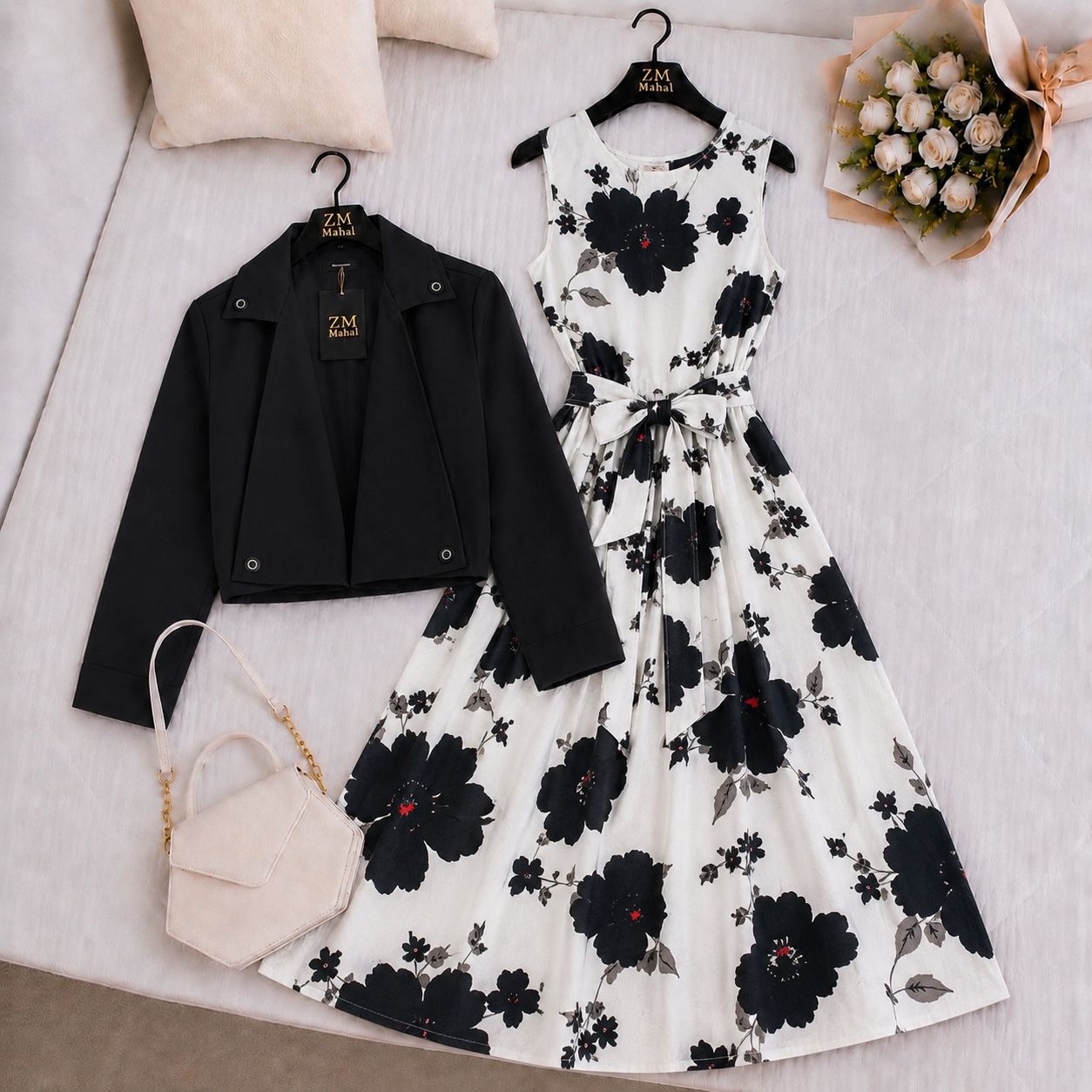 Luxe Bloom Jacket Maxi Set
