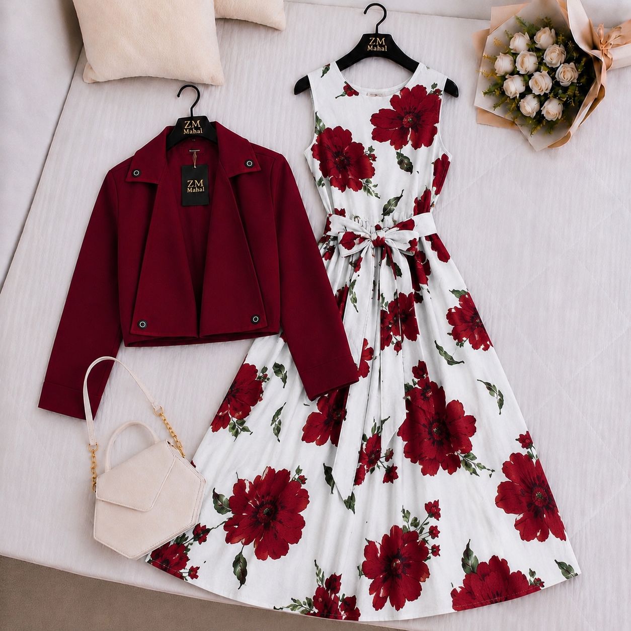 Luxe Bloom Jacket Maxi Set