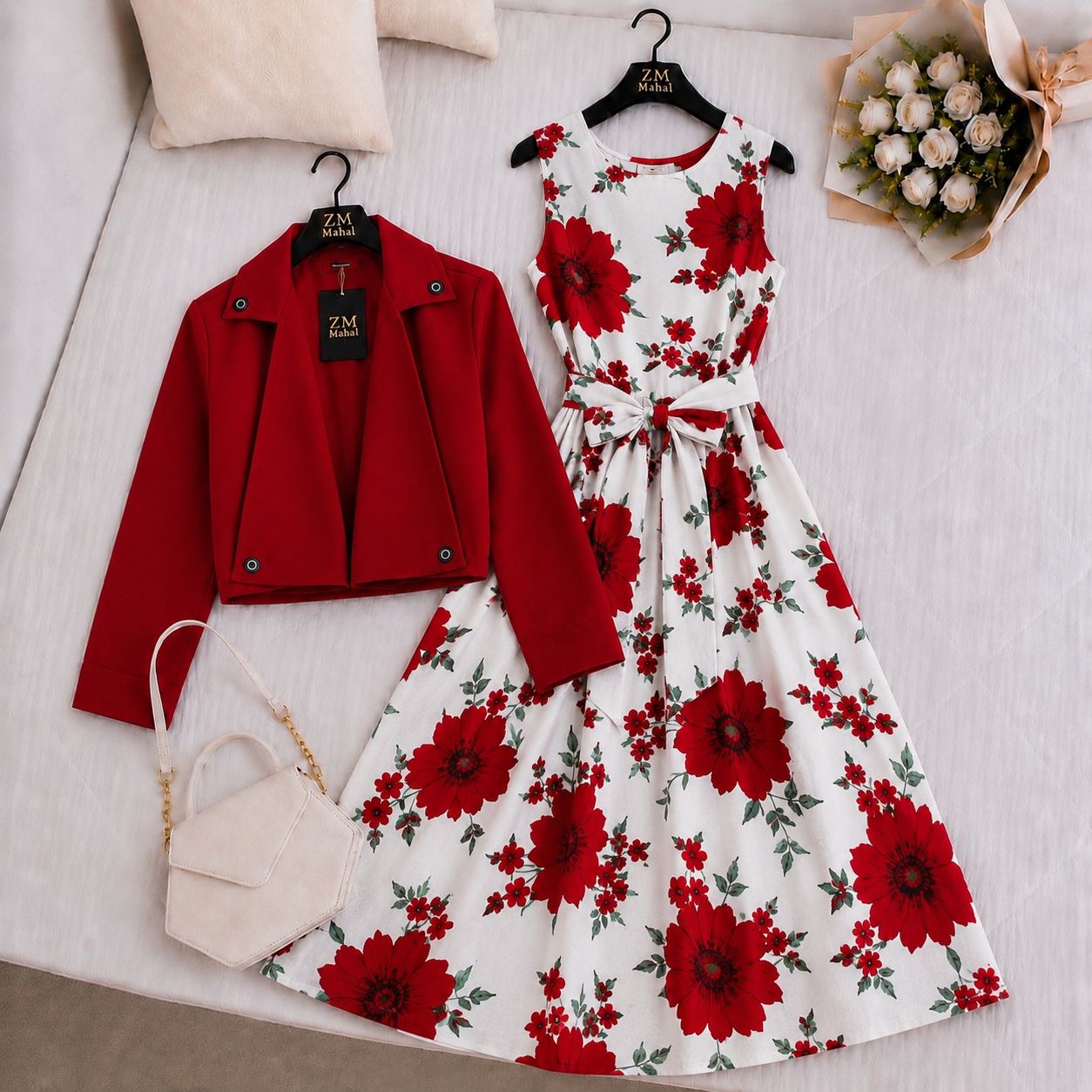 Luxe Bloom Jacket Maxi Set