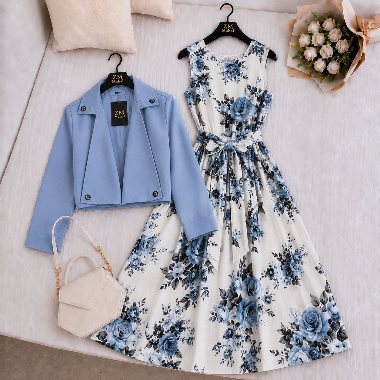 Luxe Bloom Jacket Maxi Set