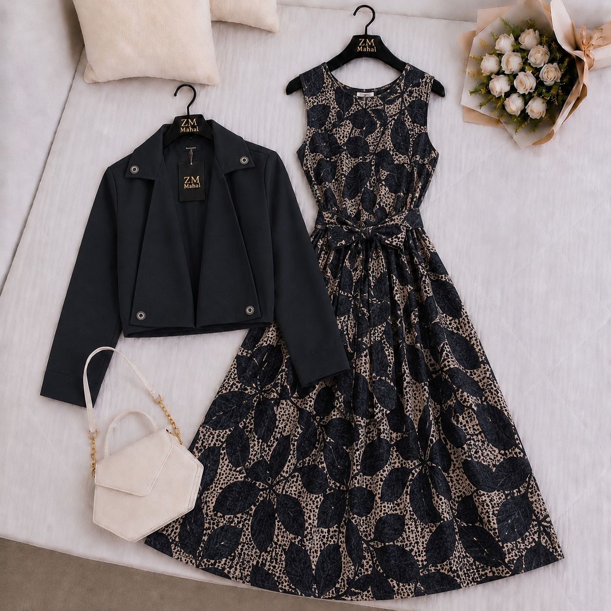 Luxe Bloom Jacket Maxi Set