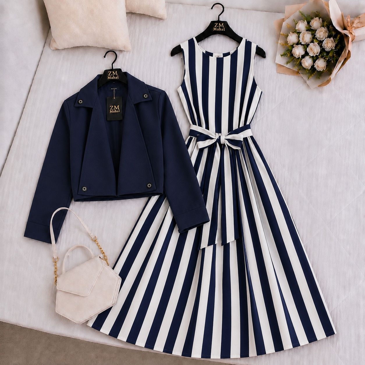 Luxe Bloom Jacket Maxi Set