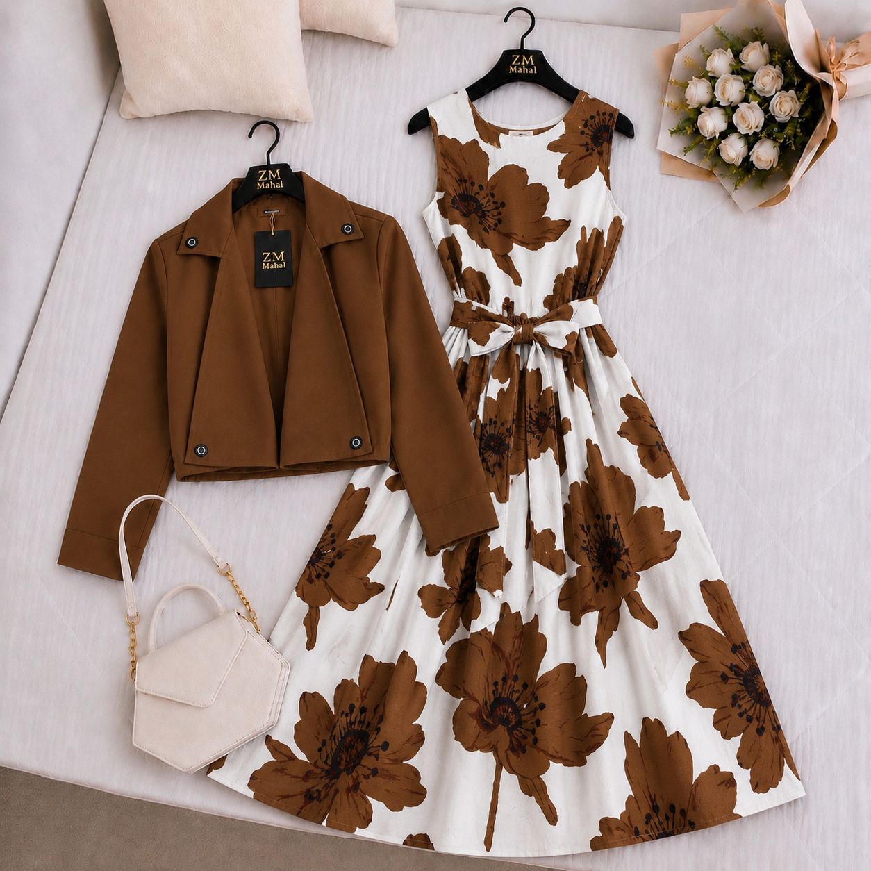Luxe Bloom Jacket Maxi Set