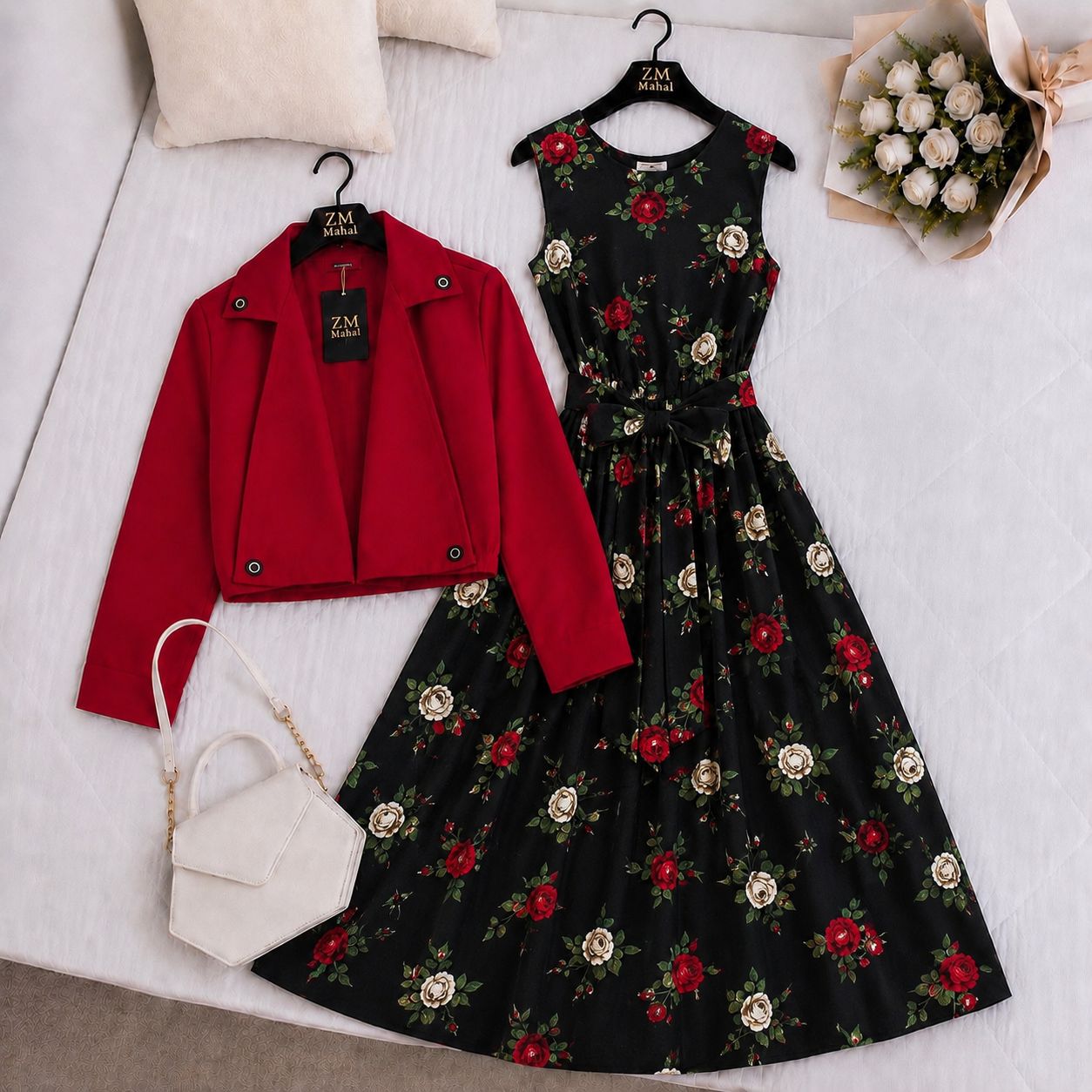 Luxe Bloom Jacket Maxi Set