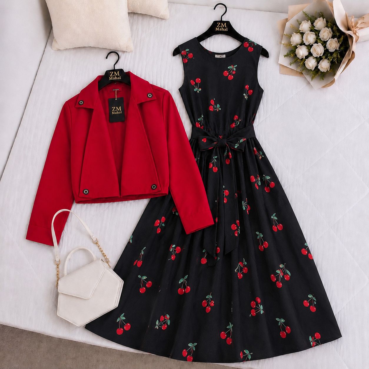 Luxe Bloom Jacket Maxi Set