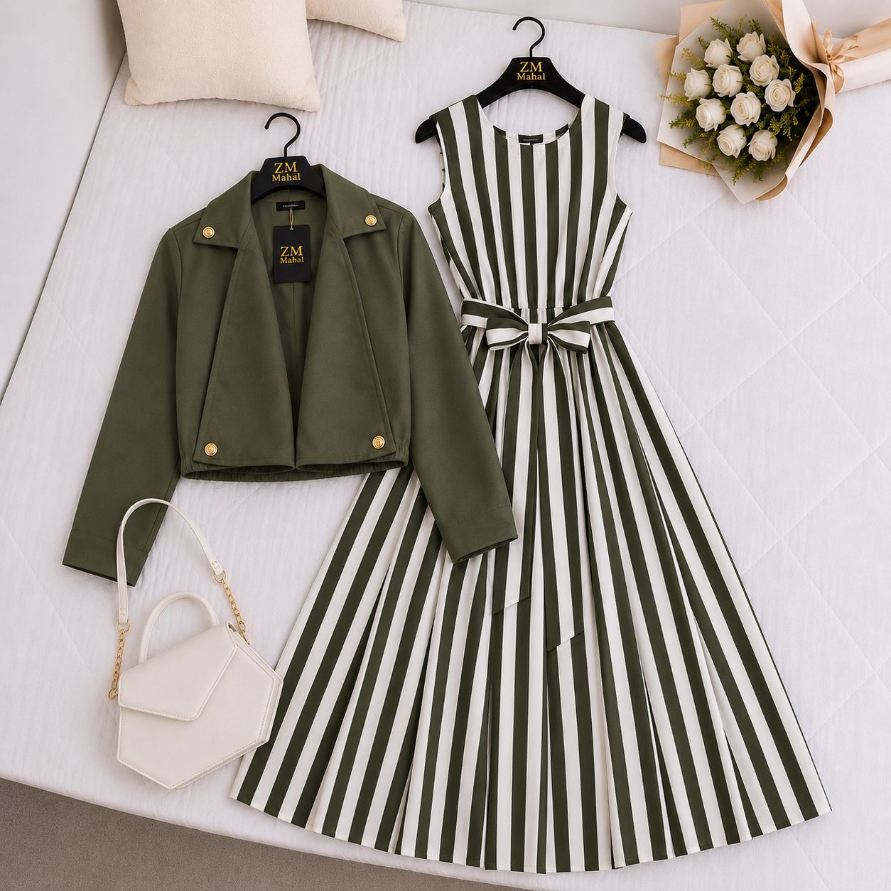 Luxe Bloom Jacket Maxi Set