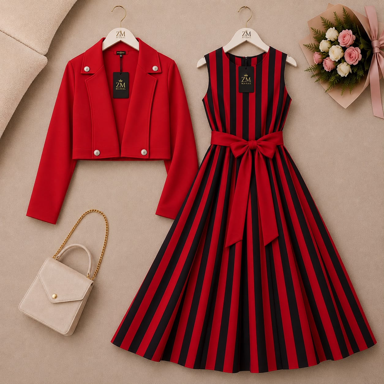 Luxe Bloom Jacket Maxi Set