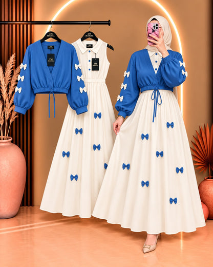 Wine Bow Classic Embellished Maxi