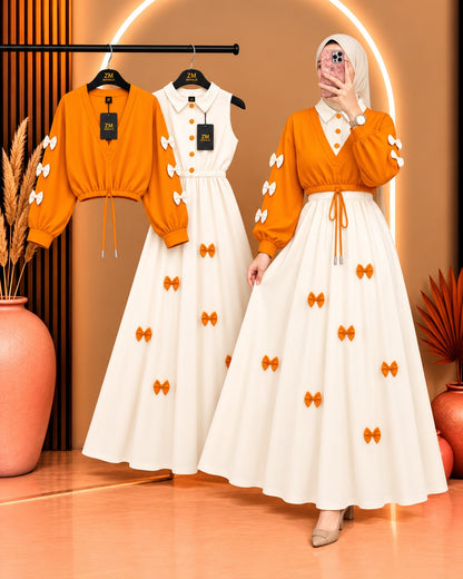 Wine Bow Classic Embellished Maxi